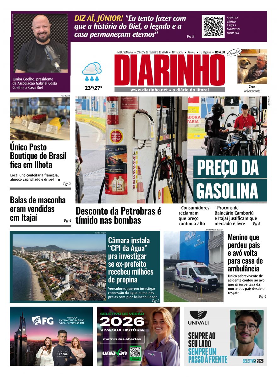 Confira a capa de hoje