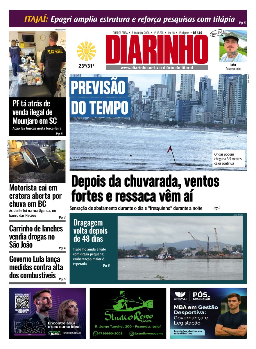 Confira a capa de hoje
