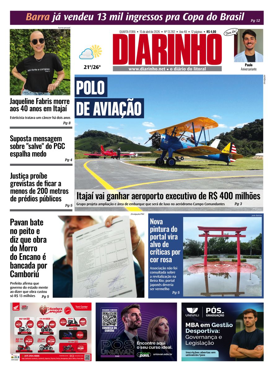 Confira a capa de hoje