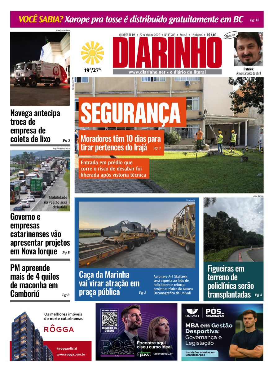 Confira a capa de hoje