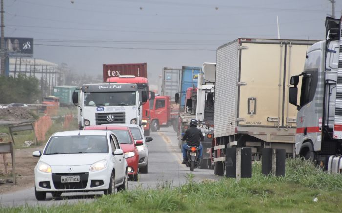 Promessa é que trecho entre Navegantes e Gaspar fique pronto até junho de 2022 (Foto: João Batista)