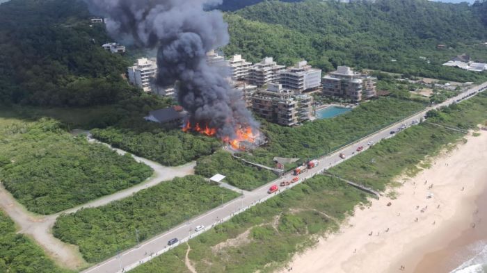 Laudo aponta que fogo começou no bar 5, mas não definiu a causa exata
(foto: divulgação cbmsc)