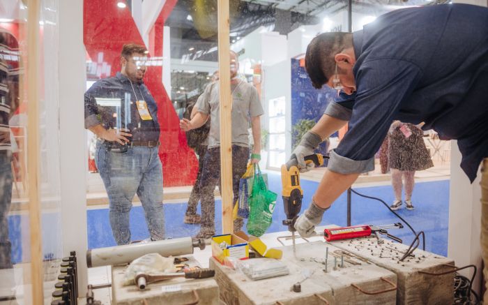 Visitantes da Construsul BC podem conferir inovações da indústria até sexta-feira (Foto: Divulgação)