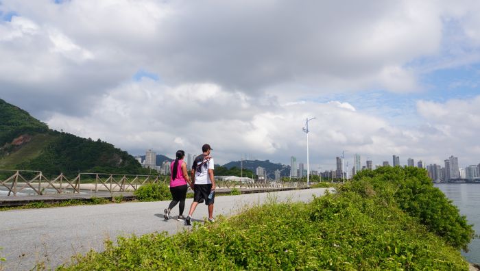 Defesa Civil de Itajaí está em situação de monitoramento (Foto: João Batista)
