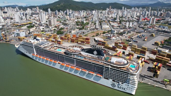 Reconhecido pelo Krooze Awards, o Porto de Itajaí reafirma sua excelência como porta de entrada para o turismo de cruzeiros no Brasil (Foto: Jader Liberal)