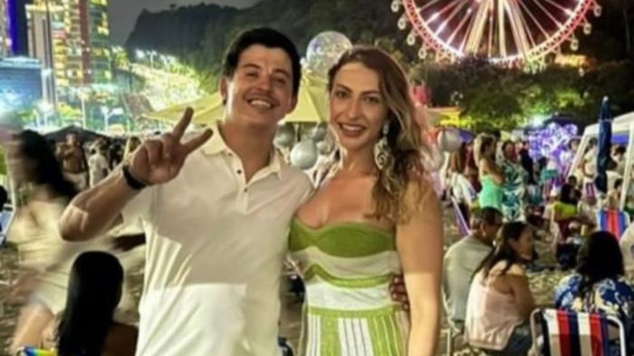 Aline Rabuske e Dionn Roberth estão sendo velados no crematório Vaticano (Foto: redes sociais)