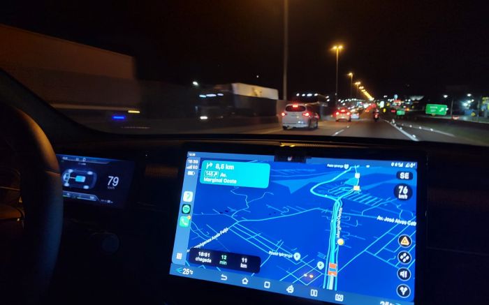 Quem segue em direção ao sul do estado já pega fila em Penha (Foto: Arquivo)