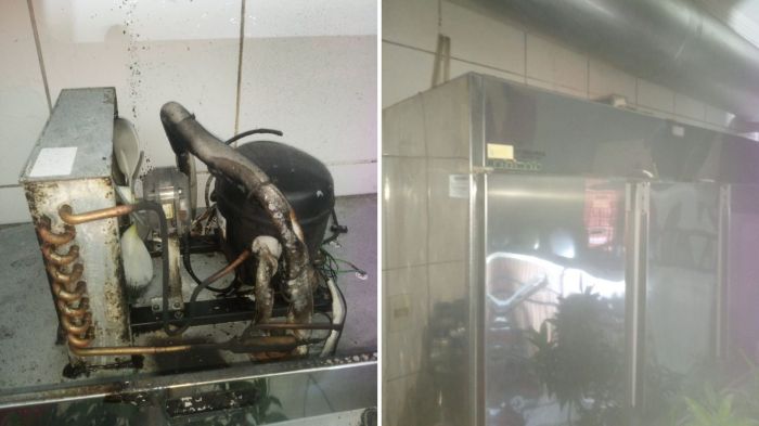 Bombeiros atuaram para dispersar a fumaça e garantir a segurança no local (Foto: CBMSC/Divulgação)