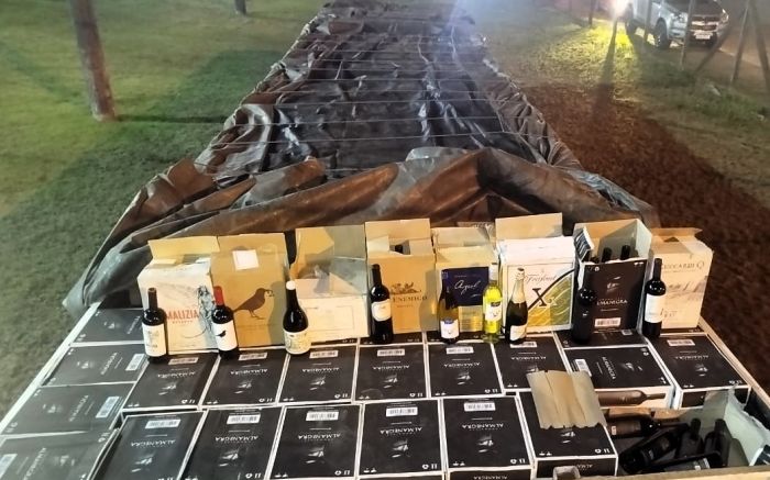 Carga chegou à Receita Federal de Itajaí nesta manhã (foto: PRF)