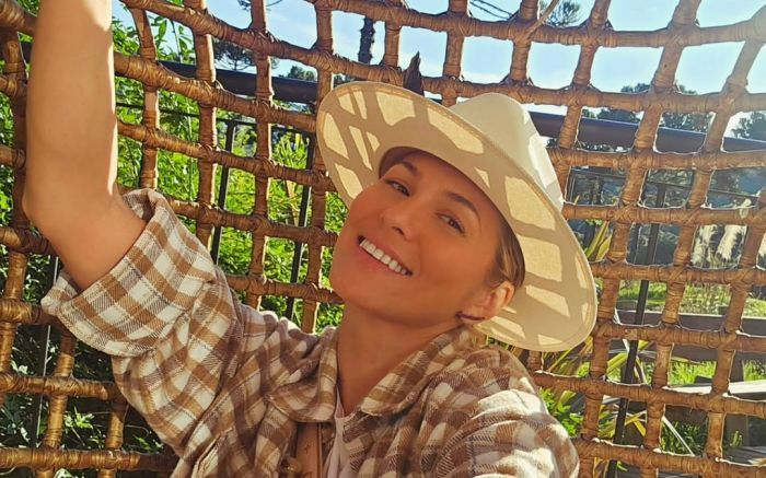 Lívia mostrou aos internautas as belezas paradisíacas do hotel (foto: redes sociais)