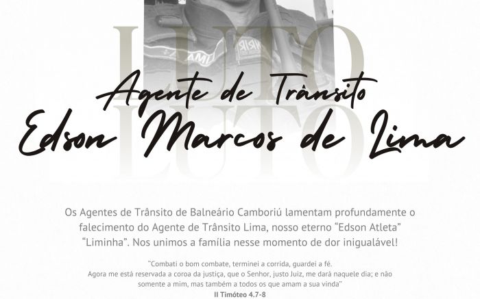 Guarda Municipal lamenta a perda do líder da equipe (GMBC)