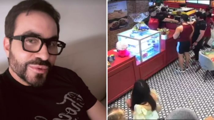 Ex-funcionário da Havanna diz que não teve contato direto com o padre no dia da confusão (Fotos: Reprodução/Redes sociais)