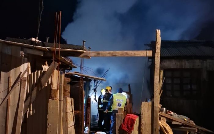 Bombeiros precisaram de reforço de outras cidades (foto: Corpo de Bombeiros)