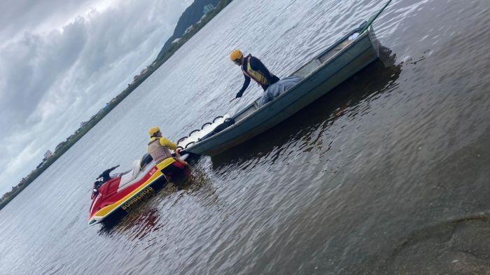 Corpo foi encontrado cerca de 2 km do ponto onde ele saiu para pescar, na região de Majorca (Foto: CBMSC/Divulgação)