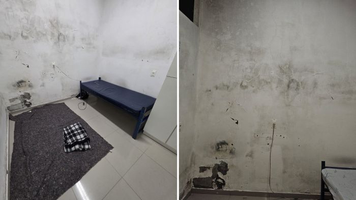 A Arteris não autorizou que o DIARINHO vistoriassse a estrutura do alojamento (Foto: Leitor Diarinho/Reprodução)