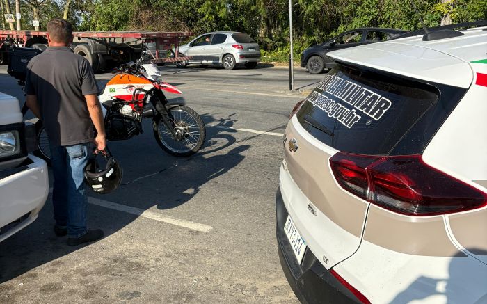 Mulher disse que o cara atravessou do nada (foto: PM)