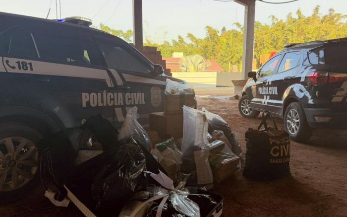 Operação envolveu drogas como maconha, skunk, cocaína, crack e sintéticos apreendidos em um ano (Foto: PCSC/Divulgação)