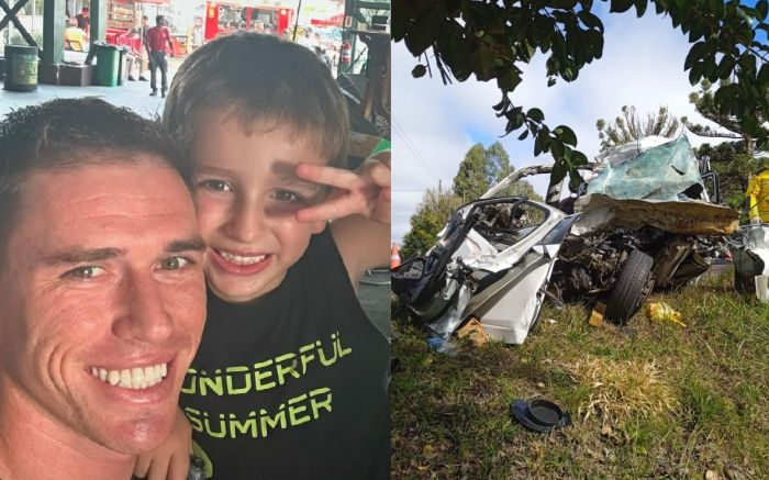 Filho de cinco anos e irmã do PM de 34 anos também morreram na batida (Foto: Divulgação)