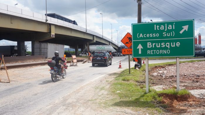Mudança maior será para quem vem de Brusque com destino a Itajaí (Foto: Divulgação)