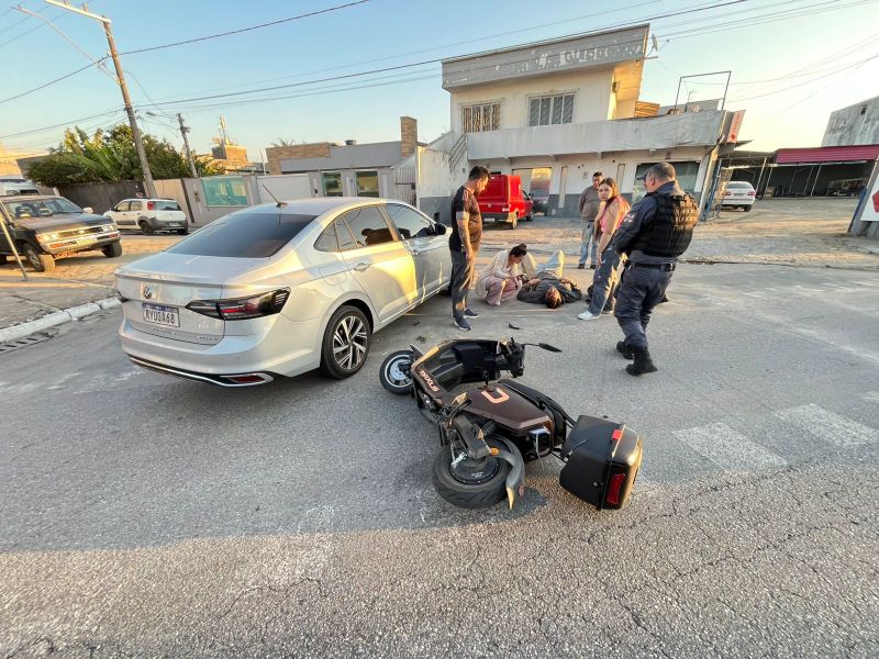 Homem de 38 anos sofreu corte na testa (foto: leitor)