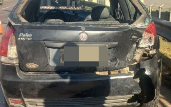 Vítima foi socorrida em estado grave (Foto: Divulgação PMR)