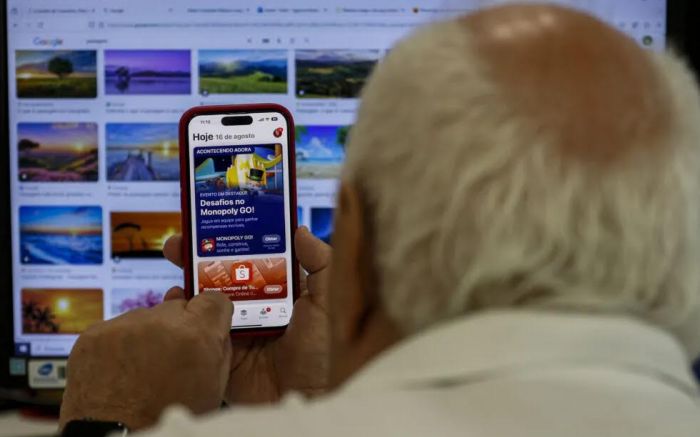 Pintor recebeu mensagem via zap em que golpista diz ter sido indicado por loja de tintas de Barra Velha (Foto: Reprodução )