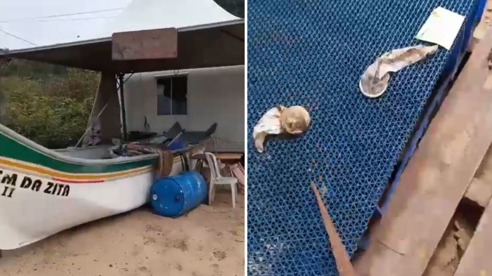 Prefeitura notificou Colônia de Pescadores sobre a estrutura irregular (Foto: Leitor DIARINHO)