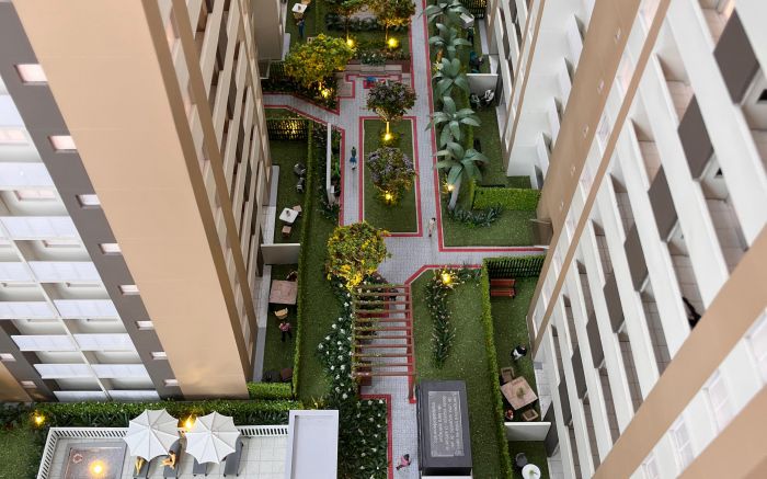 Decorado está disponível para visitação na Central de Vendas (Foto: Ana Zigart)