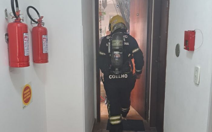 O corpo de bombeiros fez o procedimento de forma rápida e eficiente (Foto: Divulgação CBMSC)