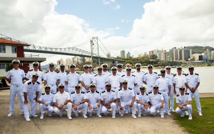 Assim como Hussam Ibrahim e os formandos da turma, Odílio Garcia era da Marinha Mercante (Foto: Fran Marcon)