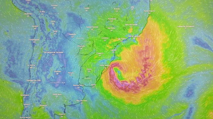 Órgão alerta para risco de queda de galhos e destelhamentos (Foto: Camila Diel)
