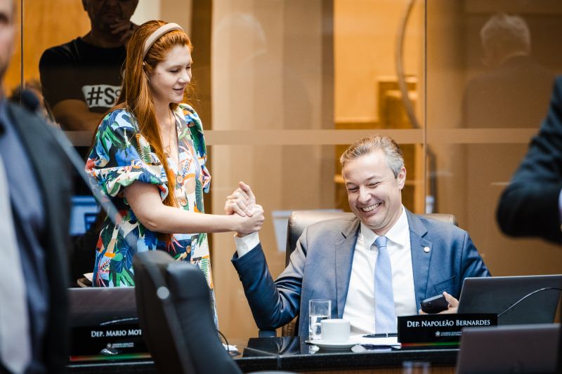 Campagnolo (PL) e Napoleão (PSD) foram deputados que votaram a favor do fim das cotas (foto:  Bruno Collaço)