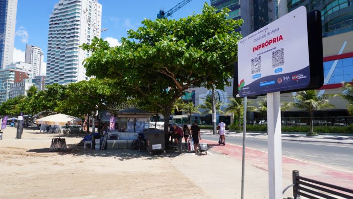 Balneário tem dois pontos impróprios para banho (Foto: Arquivo)