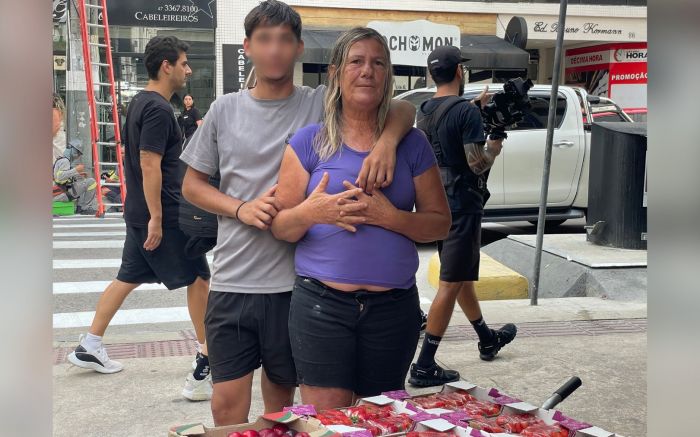 Rapaz de 17 anos afirma que vídeo mostra só a revolta, não o início da confusão (Foto: Camila Diel)