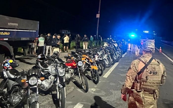 Polícia Rodoviária Federal acabou com a farra (Foto: Divulgação/PRF)