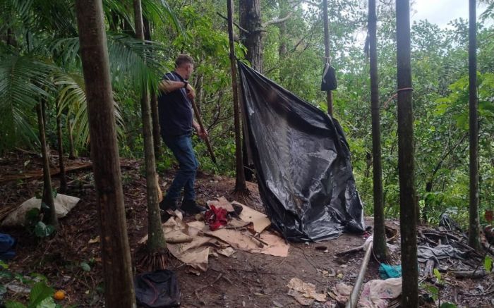 Ela recusou atendimento do resgate social (Foto: Divulgação/GMBC)