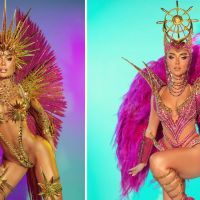 Karinah, Tati Barbieri e Sthe arrasam na Sapucaí