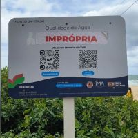 “Mar de merd*”: Surfista se revolta com poluição na Brava