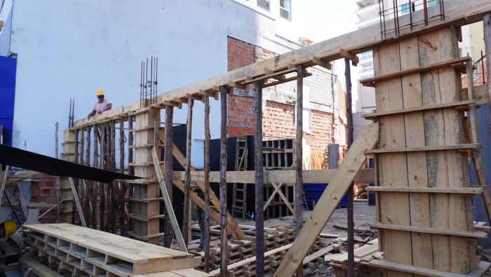 Etapa estrutural das fundações foi concluída (Foto: João Batista)