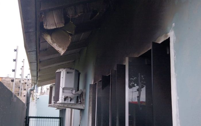 Local foi vistoriado e liberado após retirada da fumaça (Foto: Divulgação/CBMSC)