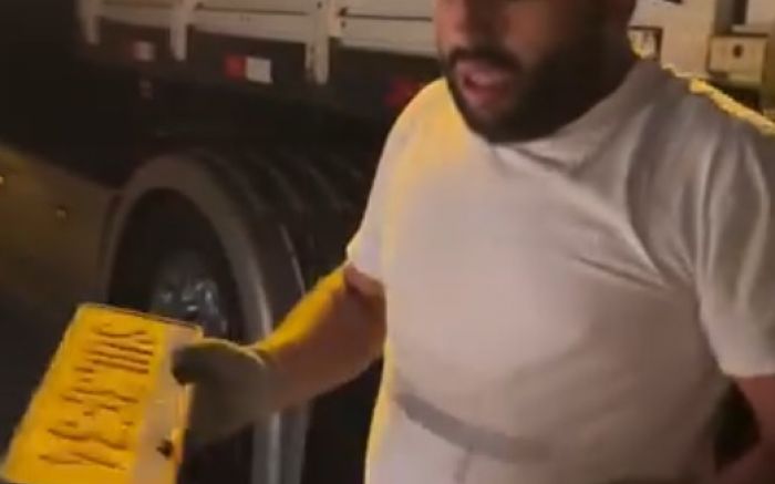 Segundo motorista, bastou dormir por duas horas para caminhão ser atacado em estacionamento no Sinuelo (Foto: Reprodução)