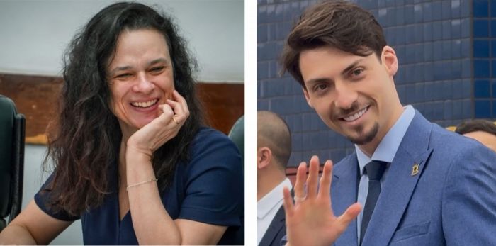 Vereadora paulistana respondeu no X que Tarcisio, Michele, Zema, Caiado e Tereza são mais fortes Fotos Divulgação / Redes Sociais 