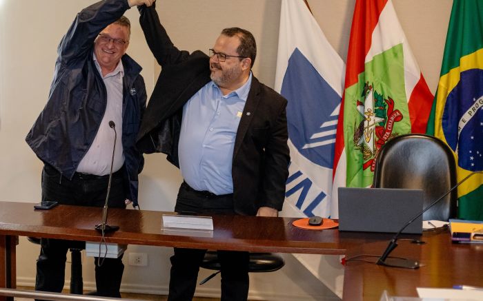 Professor Rogério Corrêa assumirá oficialmente a reitoria da Univali (Foto: Dales Hoeckesfeld)
