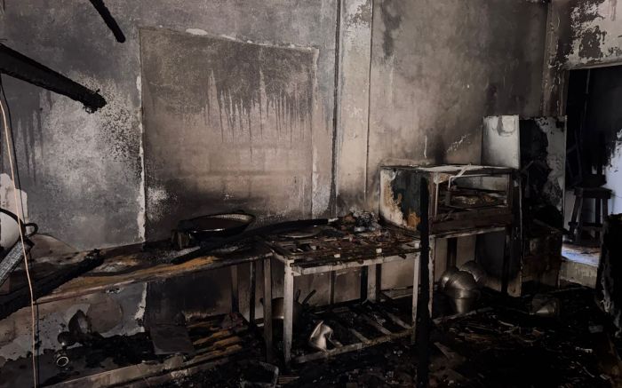 Incêndio destruiu restaurante de Porto Belo (Foto: Divulgação/CBMSC)