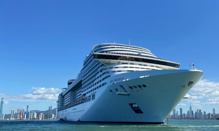 MSC Preziosa chega a BCnesta segunda-feira (Foto: Divulgação)