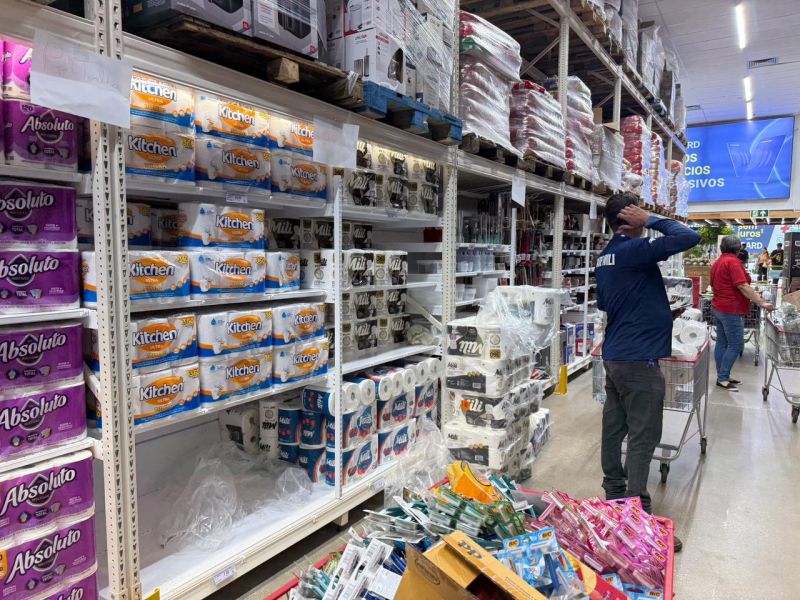 Em Itajaí o movimento foi grande apenas na quarta-feira (foto: Gabi Rudolf)