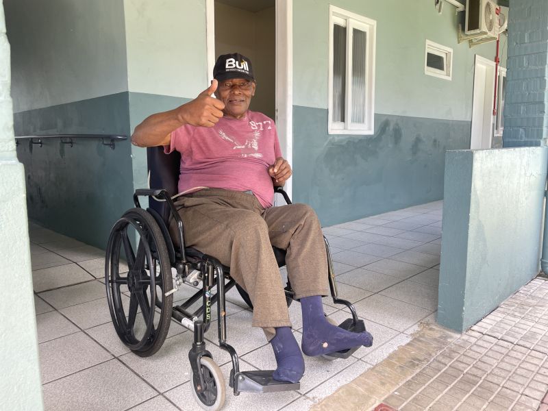 Moacir está há três anos no asilo