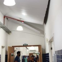 Temporal danifica telhado da UPA Cordeiros em Itajaí