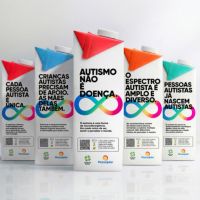 Caixas de leite viram ferramenta contra desinformação sobre autismo