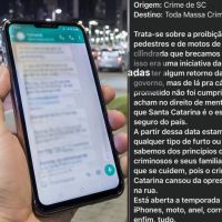 Suposta mensagem sobre “salve” do PGC espalha medo